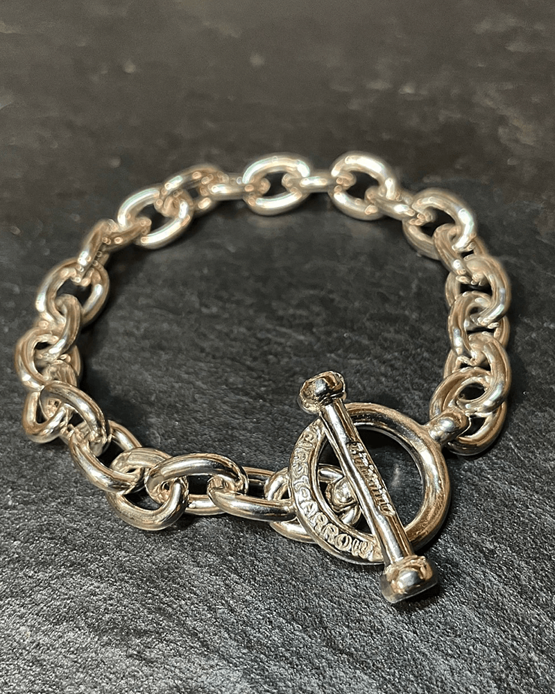 Ligtning x FIRST ARROW'S Wネーム Tバーチェーンブレスレット